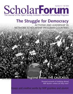 The Struggle for Democracy