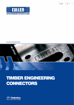 Cullen Technical Guide 2012 - Muir Timber Systems, Selfbuild