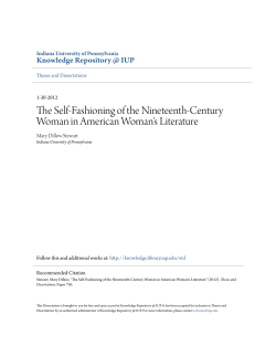 The Self-Fashioning of the Nineteenth