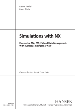 Simulations with NX - Hanser Publications