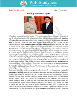 The big deal with Japan