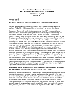 Advances in Hydrology Data Collection, Management, and Modeling