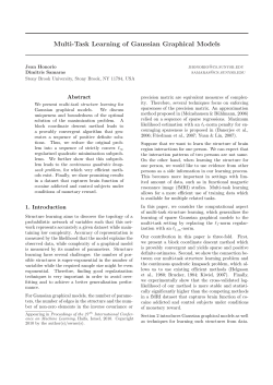 Multi-Task Learning of Gaussian Graphical Models