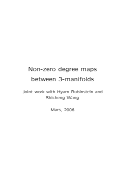 Non-zero degree maps between 3-manifolds