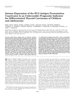 Intense Expression of the B7-2 Antigen Presentation Coactivator Is