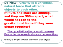 If Pluto and Mars are 4000kg, and they are 500m apart, what would