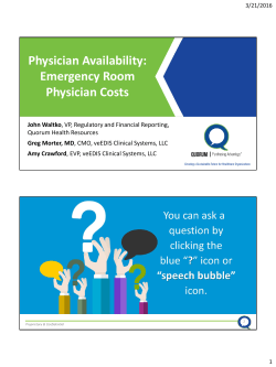 Physician Availability: Emergency Room
