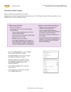 Uploading Digital Images - Yearbook Avenue