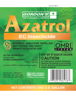 AZATROL EC INSECTICIDE Label