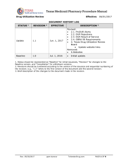Drug Utilization Review