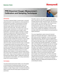 PPB Dissolved Oxygen Measurement
