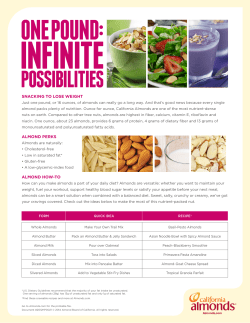 Almonds one pound-infinite possibilites