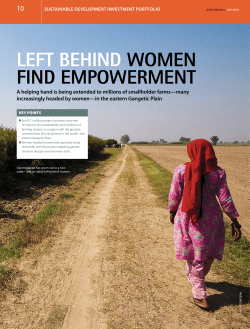 left behind women find empowerment