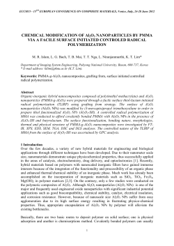 chemical modification of al2o3 nanoparticles by pmma via a facile