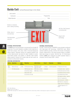 Guida Exit Surface/Recessed Edge-Lit Exit (Steel)