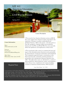 Advanced American Literature II