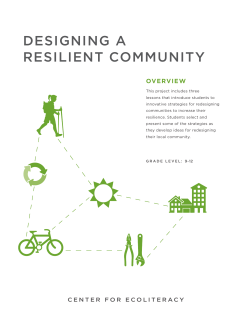 designing a resilient community