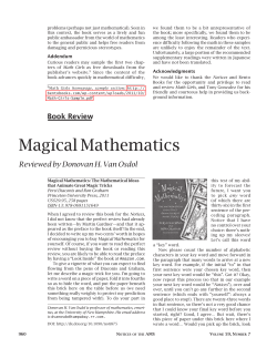 Magical Mathematics-