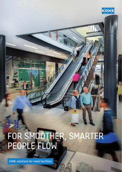 FOR SMOOTHER, SMARTER PEOPLE FLOW