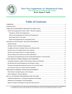 3 Ways Supplements Are Manufactured Today