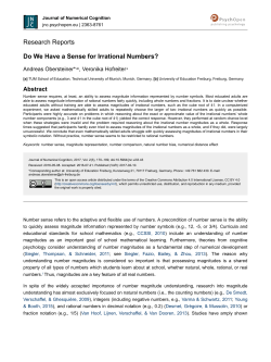 Do We Have a Sense for Irrational Numbers?