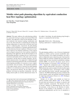 Mobile robot path planning algorithm by equivalent conduction heat