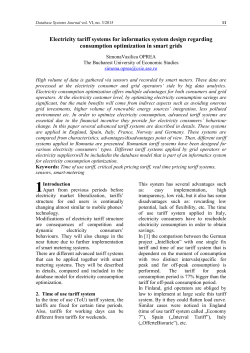 Electricity tariff systems