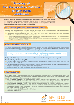 How to interpret figures in the &ldquo;Fund Expense Ratio Table