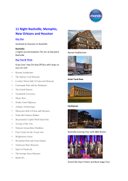 11 Night Nashville, Memphis, New Orleans and Houston