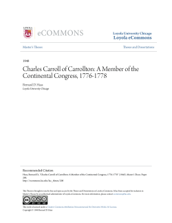 A Member of the Continental Congress, 1776-1778