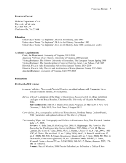 Curriculum Vitae - Academy of Global Humanities and Critical Theory