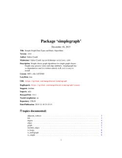 Package `simplegraph`