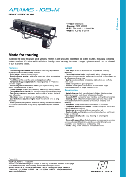 1013+M 2500W HMI Followspot - 4,5/8&deg; - Electronic
