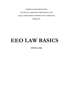 EEO Law Basics - American Bar Association