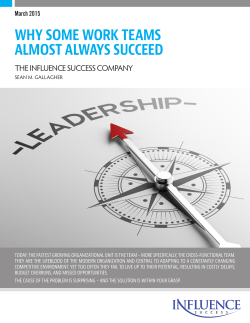Shared Leadership and Team Success