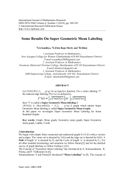 Some Results On Super Geometric Mean Labeling