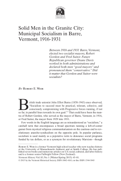 Solid Men in the Granite City: Municipal