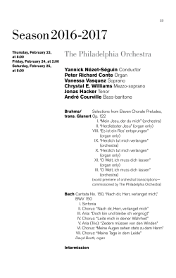 Brahms Symphony No. 4 - The Philadelphia Orchestra
