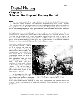 Chapter 3 Solomon Northup and Mammy Harriet
