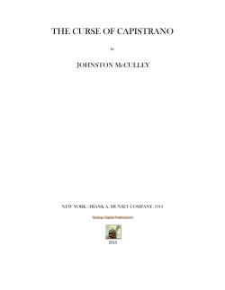 The Curse of Capistrano - Rosings Digital Publications