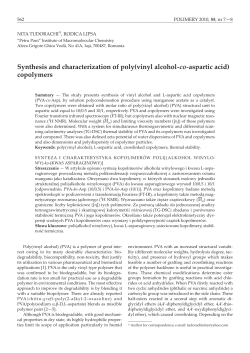 Synthesis and characterization of poly(vinyl alcohol-co