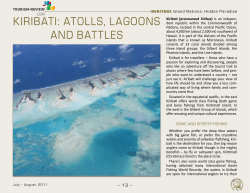 kIrIbatI: atolls, lagoons and battles