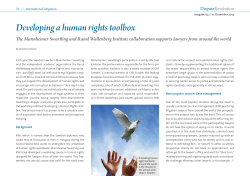 Developing a human rights toolbox