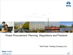 Power Procurement: Planning, Regulations and Practices