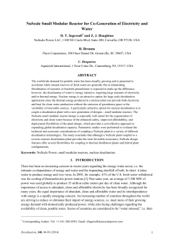 NuScale small modular reactor for co-generation