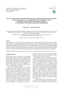 14th&ndash;16th-century Danube floods and long