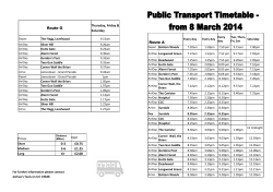 Prices 0-3 &pound;0.75 3-6 &pound;1.25 6+ &pound;2.00 Route G Thursday, Friday