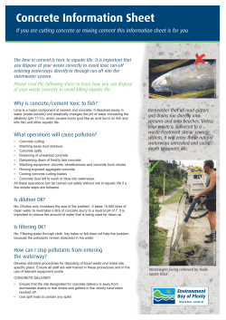 Concrete Information Sheet