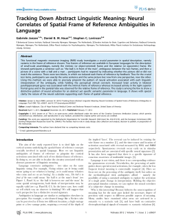Tracking Down Abstract Linguistic Meaning: Neural Correlates of
