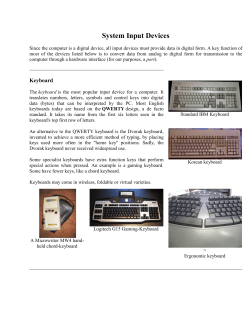 System Input Devices